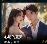 黄果剧场官网《心动的夏天》都市爱情短剧海报